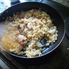 卵かけご飯をフライパンで揺すると・・・