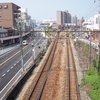 ２０１３.８.１０陸橋から尾道駅を望む