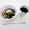 無料のうどんとジュース