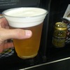 特急列車の中で乾杯