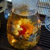 琥珀茶菓で工芸茶をいただきました。