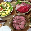 ローストビーフと刺身