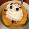 s パパイヤにもクリームたっぷり
