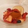 パンナコッタと季節の果物