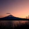 河口湖からの富士山