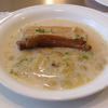  自家製ベーコンのキャベツと青ばた豆のスープ仕立て