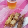 ビールと焼き鳥