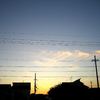 秋の夕暮れ。