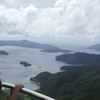 大島海峡西側です。奥は東シナ海です。