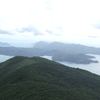 海を挟んで加計呂麻島、少し奥左が請島、右が与路島、