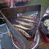 ししゃも燻煙中
