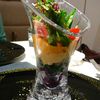レストラン間の季節の野菜パフェ