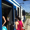トラムに乗ります♪