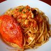 カプリチョーザの渡り蟹のトマトクリームスパゲティ