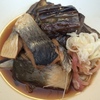茄子と鰊。我ながら夏らしい一品。