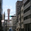 ここから見るポートタワーがお気に入り。朝撮影分。