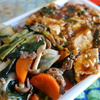 四川麻婆豆腐＆牛肉とたっぷり野菜の黒胡椒炒め