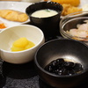 ﾎﾃﾙの朝食で黒豆やら