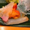 鮨 江なみのヒラメとウニ