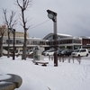 雪の秋田駅