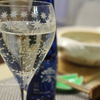 ティファニーのグラスで澪を。日本酒が最近大好き