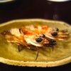 寿司① 海老とアボガドの裏巻きで使った海老の頭