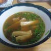 メンマと焼き豚とあさつき。