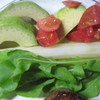 アボガド、ルッコラ、アスパラ