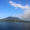 桜島。常に噴煙が・・