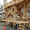 大船鉾も組立中