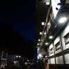 夜の銀山温泉。幻想的です
