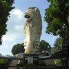 セントーサ島の巨大なマーライオン
