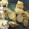 生姜オリーブオイルで表面焼き（ニンニク切れてた）