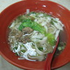 饒河街夜市の歯牛香牛肉麺で食べた陽春麺50元