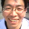 ゴール直後。疲れてはいるが、爽快笑顔
