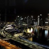 シンガポールフライヤーの頂上からの夜景