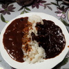 ふらんすていのカレーとボンカレーのあいがけ