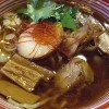 鶏醤油らーめん（炒め蟹入りスープ）