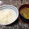質素なゴハンとみそ汁