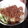 挽き肉かけ麺