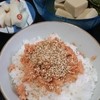 20160814 鮭ご飯と高野豆腐煮