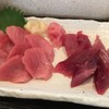 鮪刺の食べ比べ定食の鮪