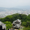 天守閣より望む松山市内