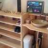 下駄箱＆手洗い消毒を