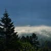 上高地は雲海の下に