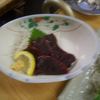 鯨の赤身のお刺身です。