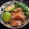 鶏唐かぼすぶっかけうどん≪温≫（並：\590）