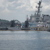 原潜とミサイル駆逐艦