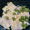 エンドウ豆と高野豆腐卵とじ