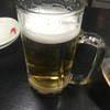 生ビール。ちょっと飲んでます。